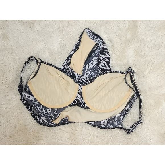 Miraclesuit Tiki Sanibel 1-Pc Slimming Swim Bathing Suit Underwire BLACK/WHITE - Picture 8 of 10